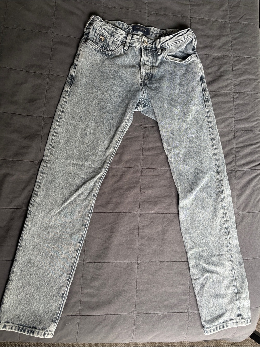 Scotch & Soda Slim Men’s Jeans in Light Gray Wash